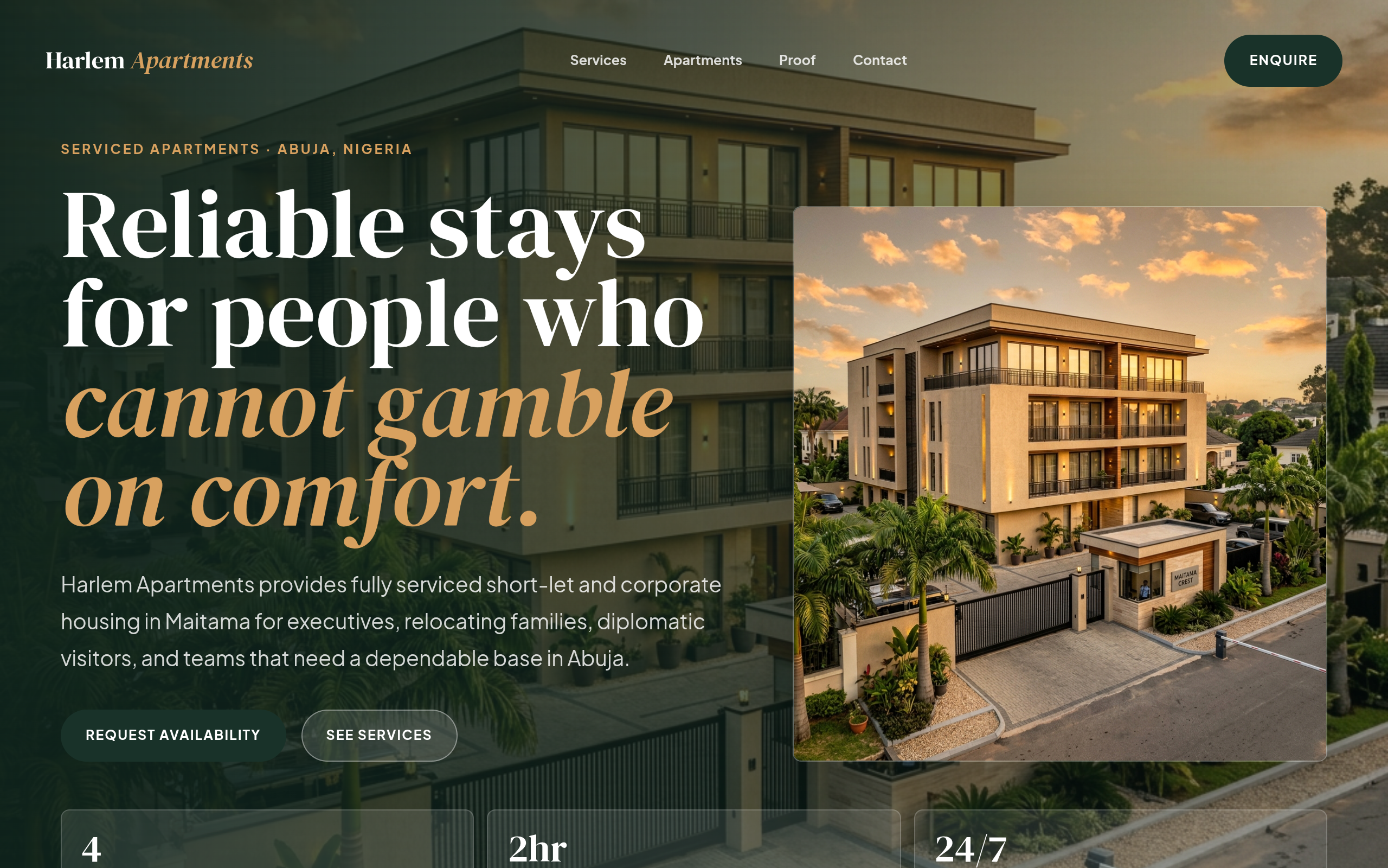 Shortlet booking site thumbnail